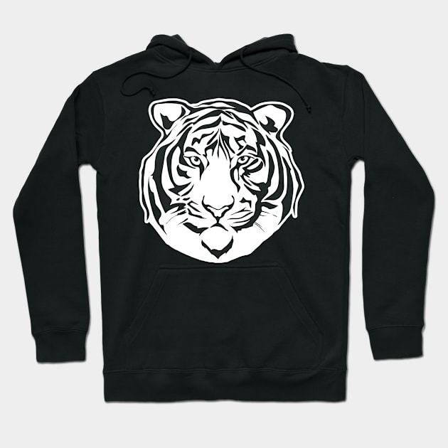 Tiger Face Hoodie by adik